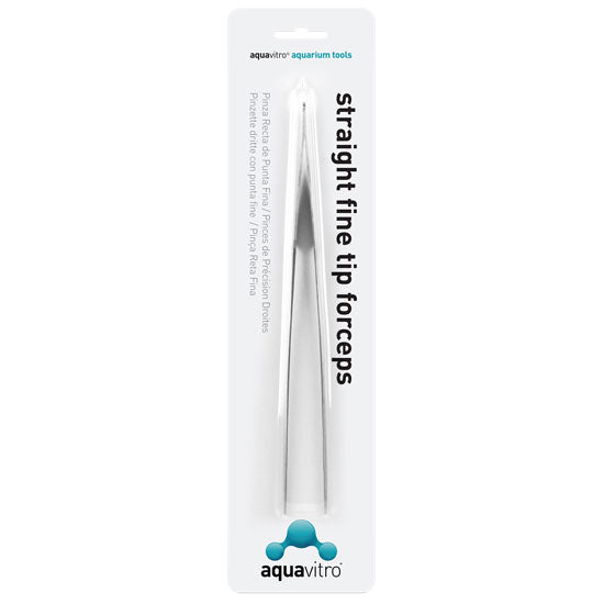 Aquavitro pinza recta punta fina 25 cm